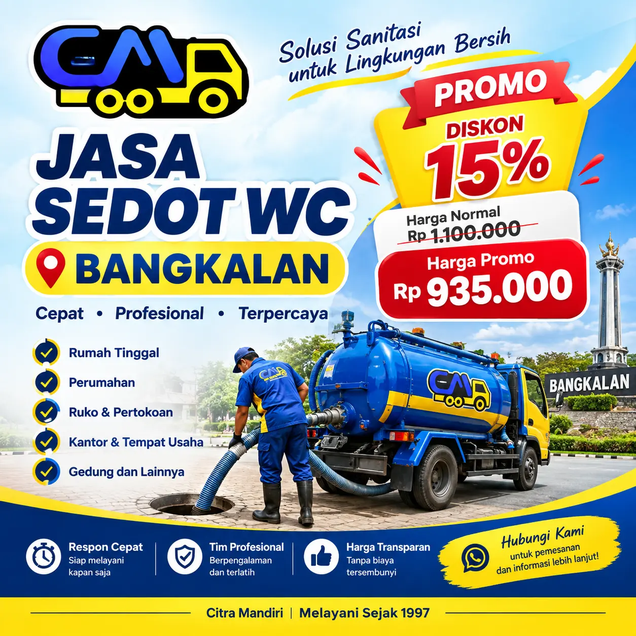 promo harga sedot wc bangkalan
