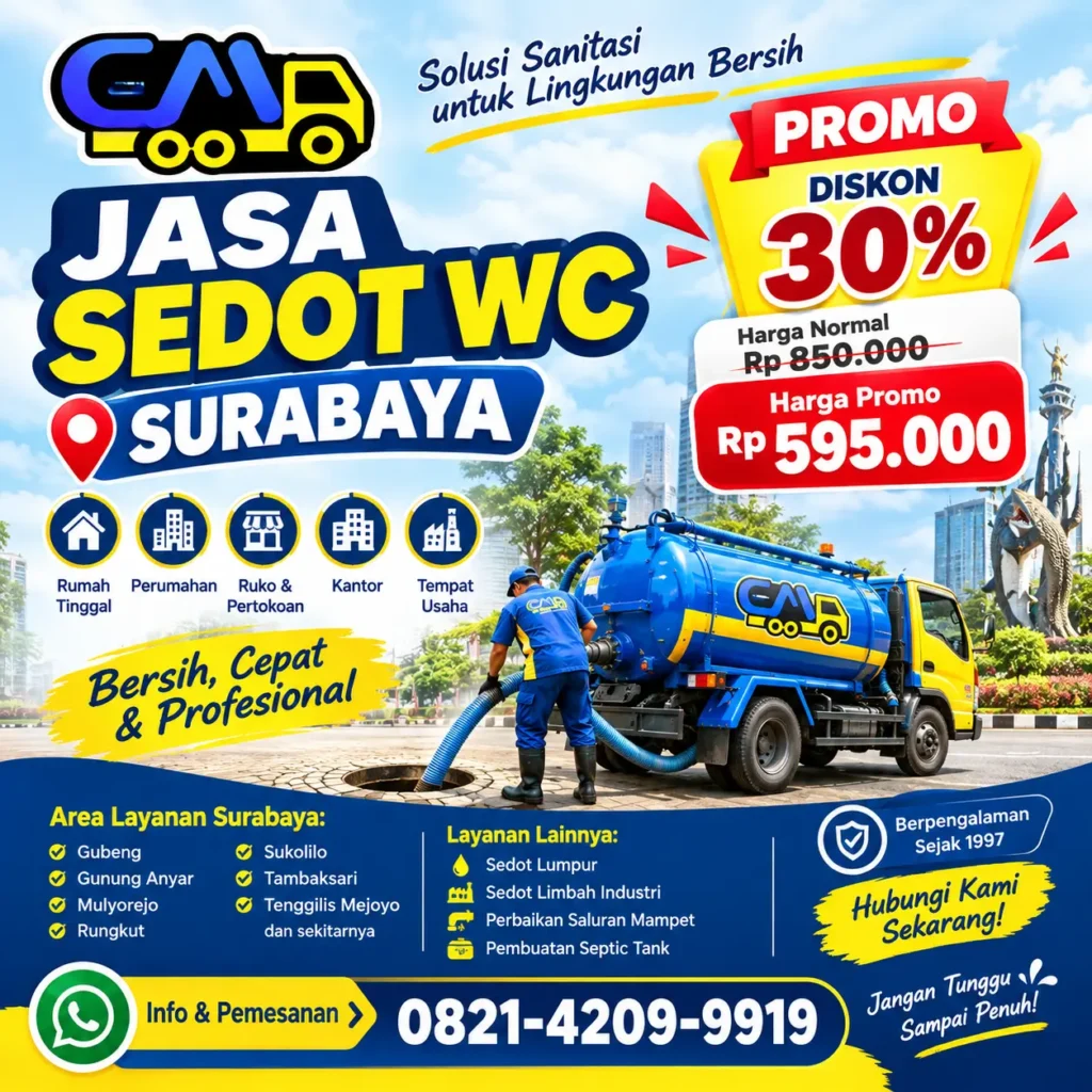 promo harga sedot wc surabaya